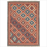 Jaipur Living Anatolia Ottoman Rug - AT01 - Blue & Brick Red